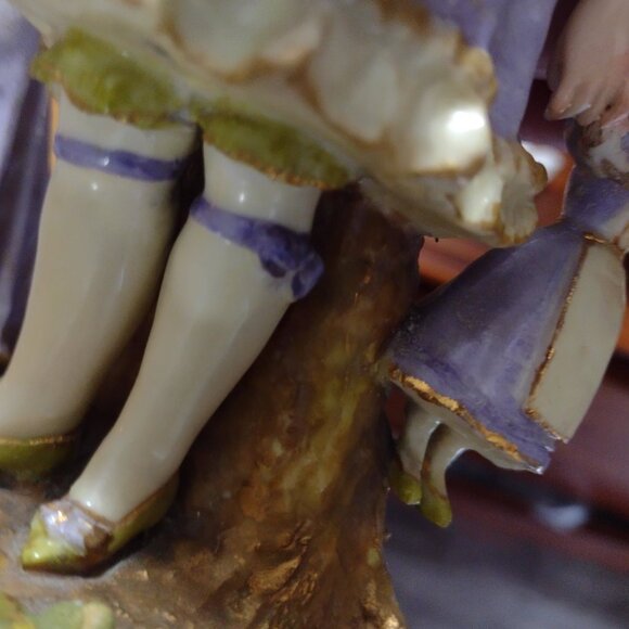 Beautiful Art Nouveau Ernst Wahliss, Vienna, figural group in porcelain - Picture 5 of 10